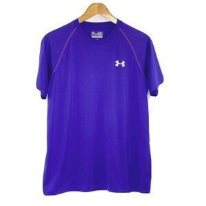 Under Armour heatgear Shirt Men's size Medium Loose Fit Athletic Running Purple